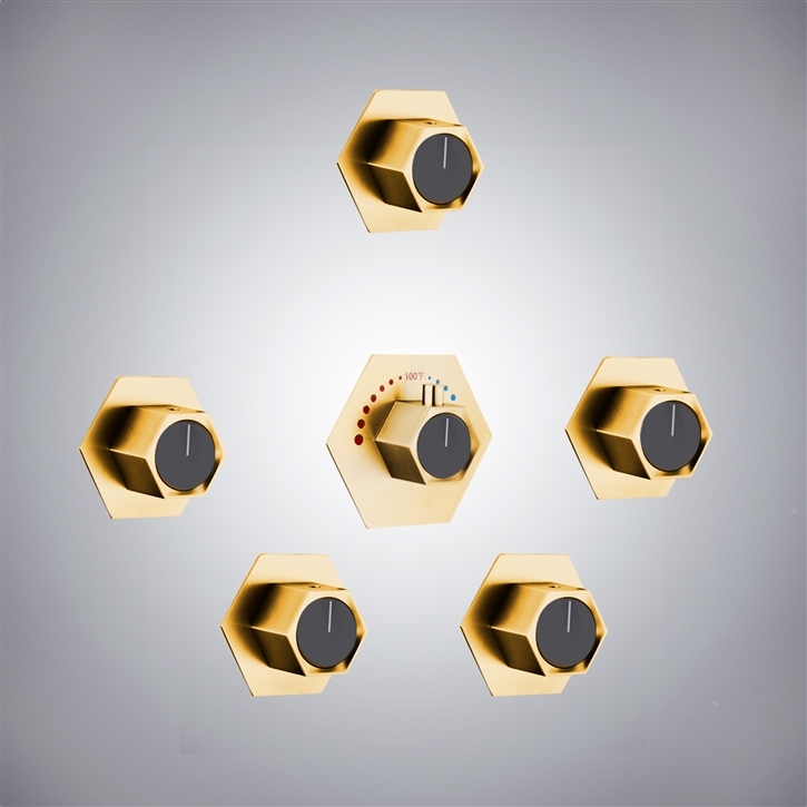 Fontana Igny Gold Elite 5-Mode Shower Valve