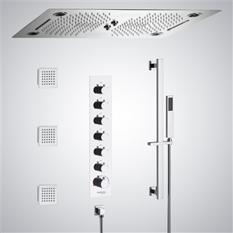 Fontana Occitania Chrome Multifunctional LED Music Shower System