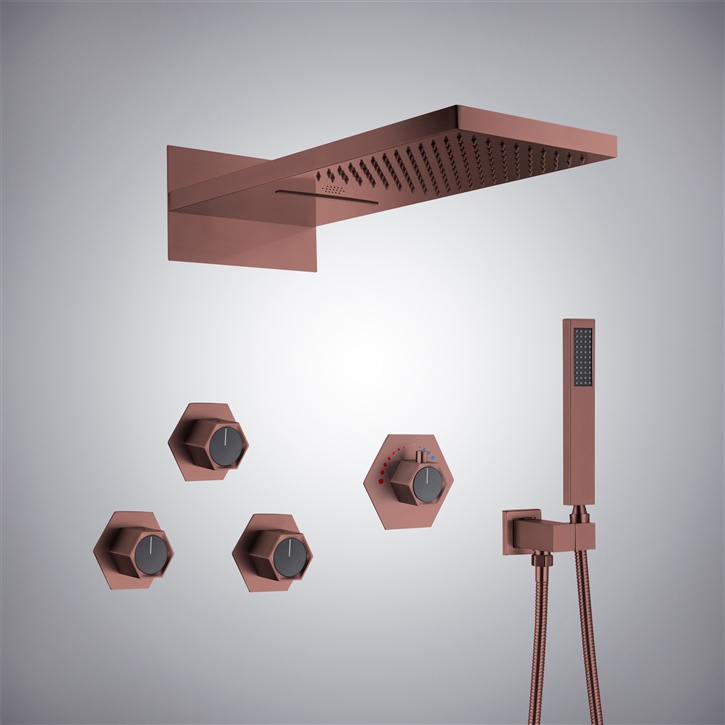 Fontana Nanterre Oil Rubbed Bronze LED Music Shower Set