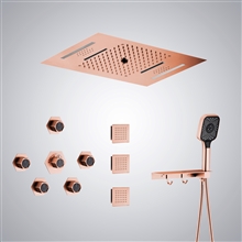 Fontana Saint-Nazaire Rose Gold Multi LED Musical Shower Set