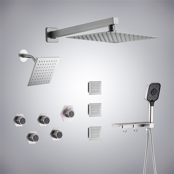 Fontana Venissieux Chrome 12 Inch Dual Shower Set