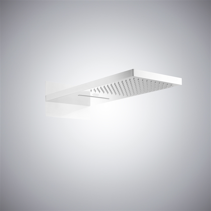 Fontana Guadeloupe LED Music Shower in Matte White