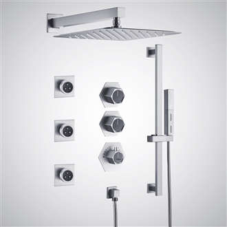 Fontana Gioia Chrome Luxury Rainfall Shower Set