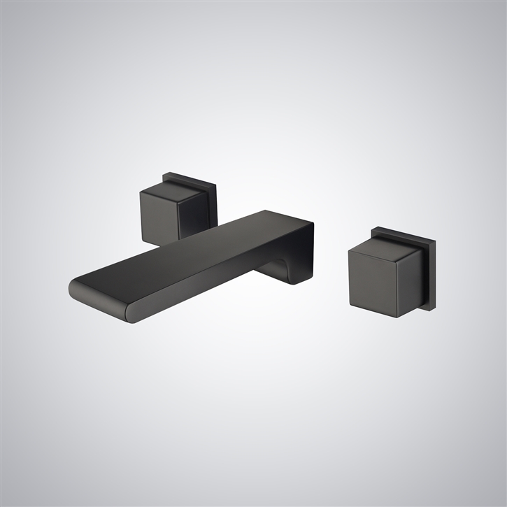 Fontana Nalda Matte Black Bold Waterfall Faucet