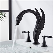 Fontana Raven Arc Oil Rubbed Bronze Dual Handle Swan Faucet