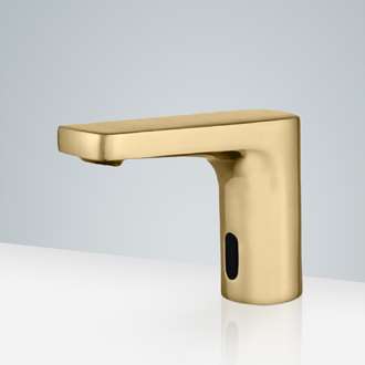 Fontana Commercial Brushed Gold Touch less Automatic Sensor Faucet