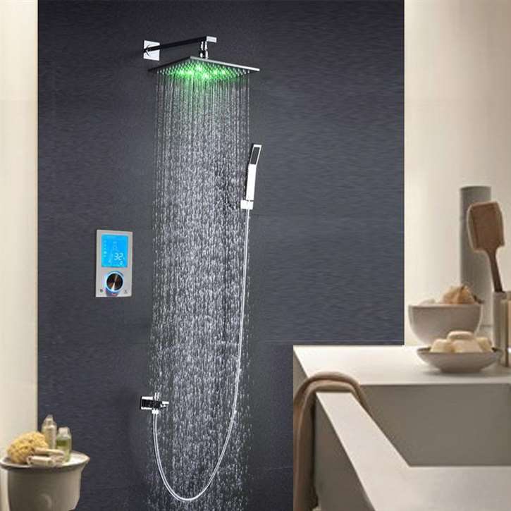 Fontana Flavia Digital Color Changing LED Shower Set