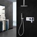 Fontana Lima Chrome Round Shower Set with 2-Way Digital Mixer