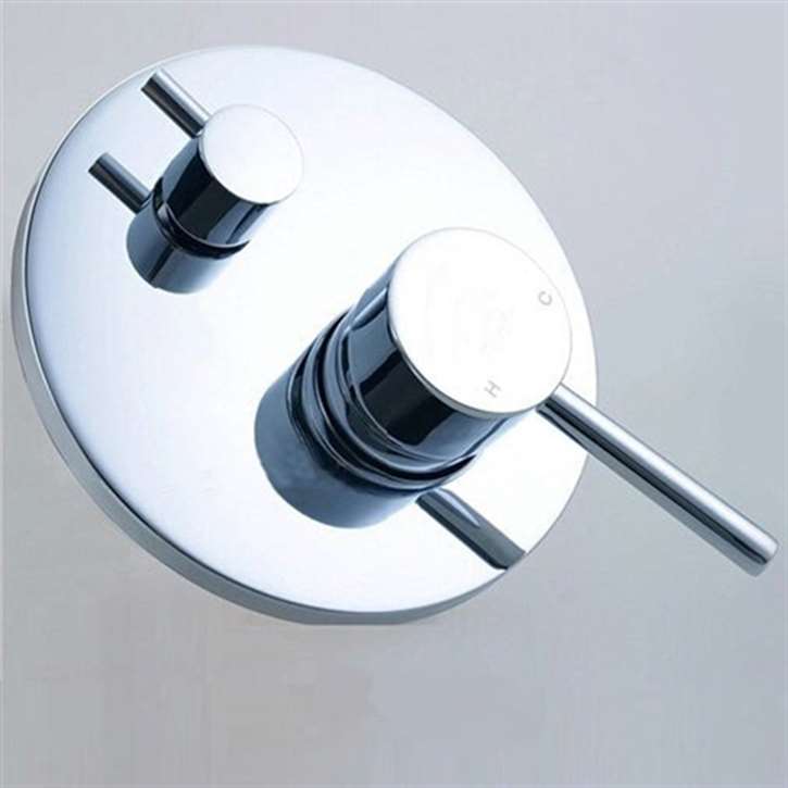 Prima Shower Valve Mixer 2-Way Concealed Wall Mounted - Chrome Plated Solid Brass Material