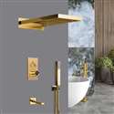 Fontana Mia Designer Gold Finish Shower Set