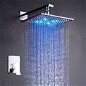 Amancio Wall Chrome Finish Mount LED Shower Set