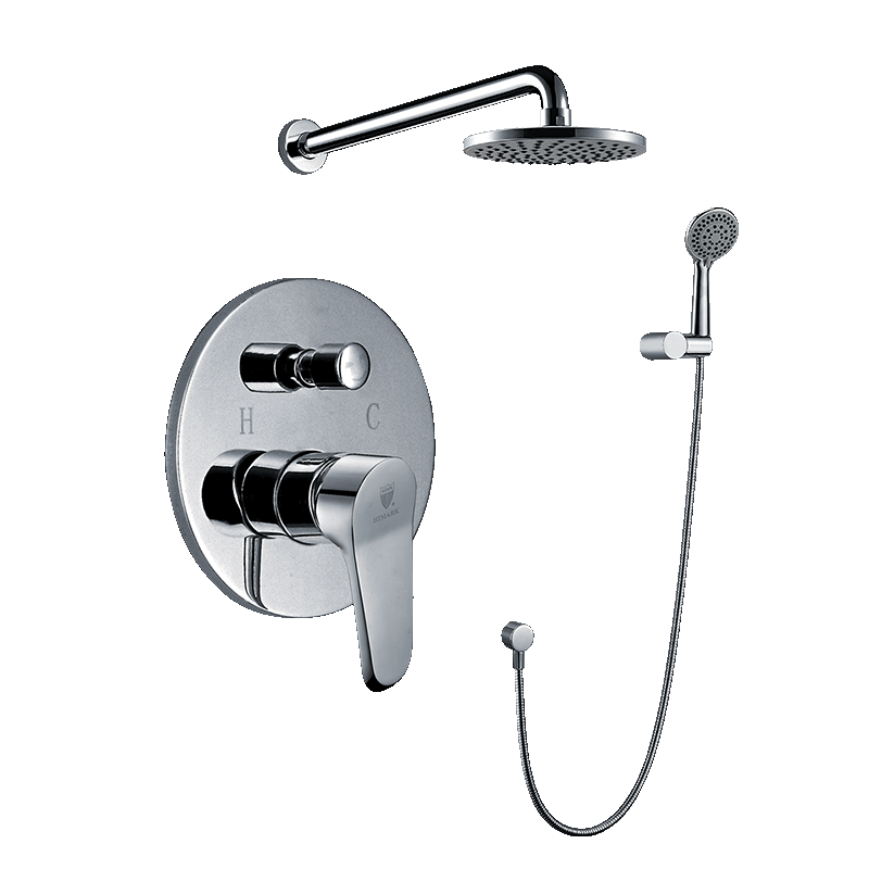 Modena Wall Mount Bathroom Rain Shower Set