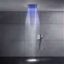 Valencia Thermostatic LED Shower System with Hand Held Shower