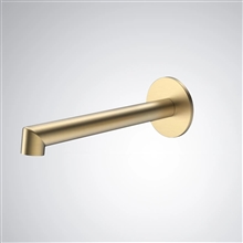 Fontana Lens Brushed Gold Touchless Wall Mounted Bathroom Sink Faucet