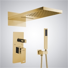 Fontana Compiegne Brushed Gold Wall Mounted Shower System