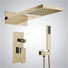 Fontana Compiegne Champagne Wall Mounted Shower System