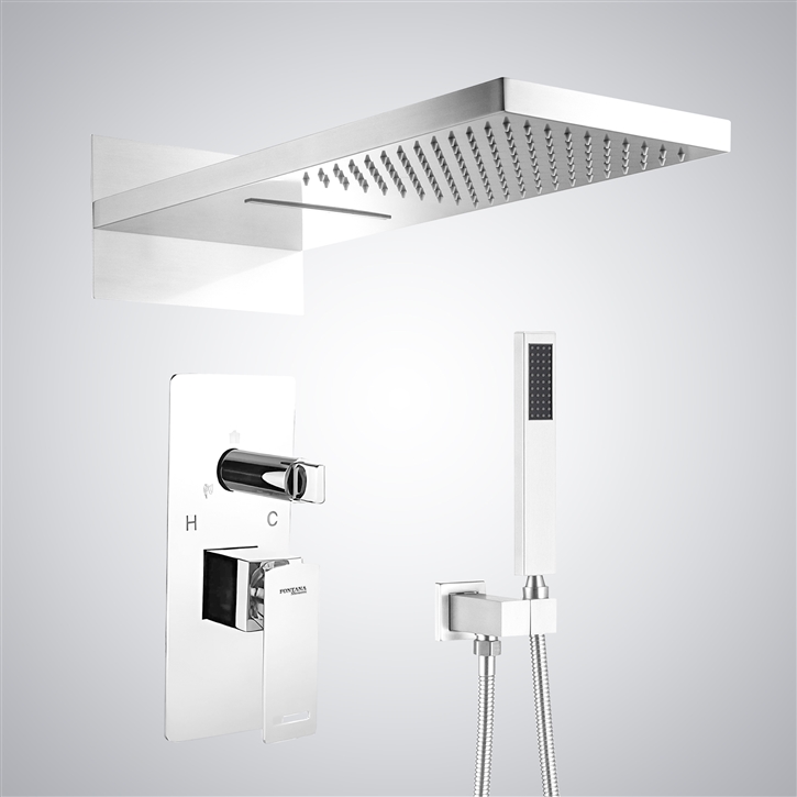 Fontana Compiegne Matte White Wall Mounted Shower System