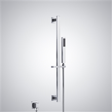 Fontana Manosque Chrome Finish Handheld Shower with Sliding Bar