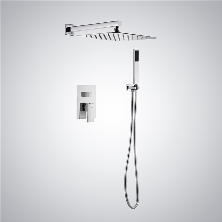 Fontana Luce Chrome Two Function Rainfall Shower System