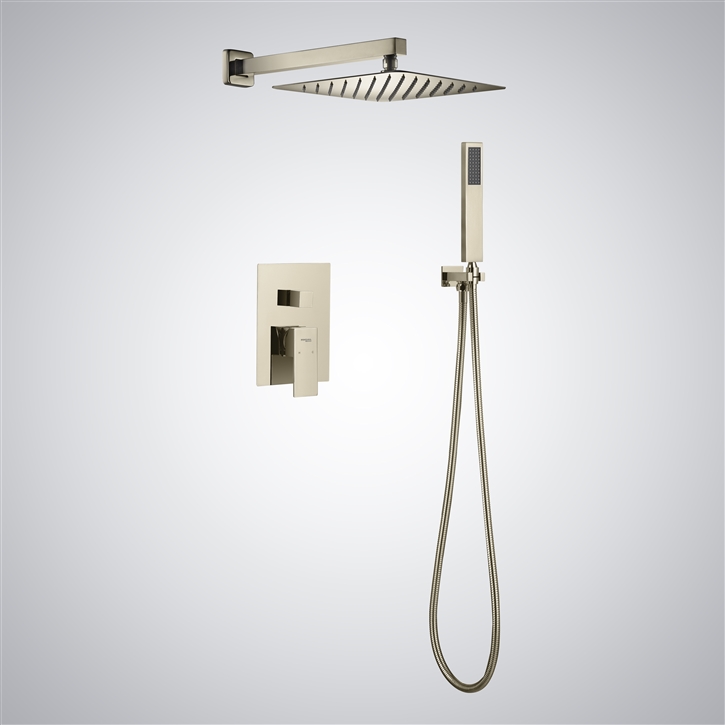 Fontana Luce Champagne Multi Function Modern Shower Set