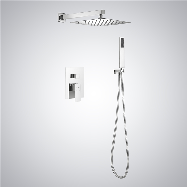 Fontana Luce Matte White Copper Anti Scald Shower System