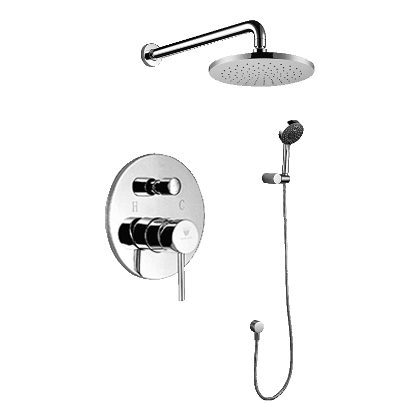 Lyon Wall Mount Bathroom Rain Shower Set