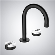 Fontana Troia Matte Black Wall Mounted Bathroom Sink Faucet