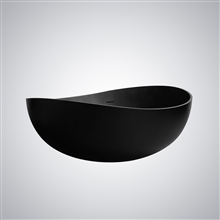 Fontana Puteaux Modern Artificial Stone Freestanding Modern Bathtub