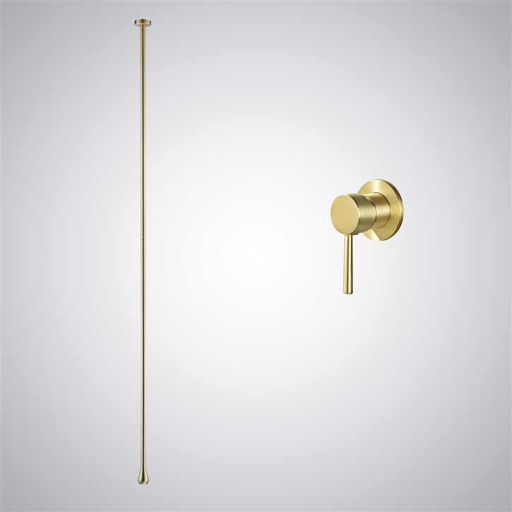 Fontana Sevres Brushed Gold Luxury Ceiling Bathroom Faucet