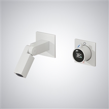 Fontana Rocroi White Luxury Digital Display Bathroom Basin Faucet