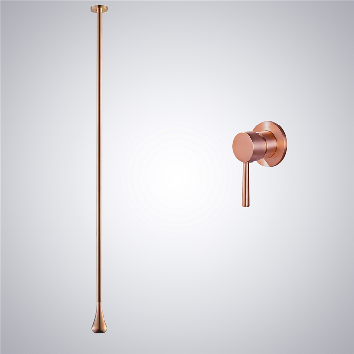 Fontana Sevres Rose Gold Luxury Ceiling Bathroom Faucet