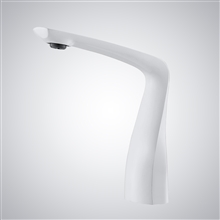 Fontana Bonifacio White Luxury Touchless Bathroom Basin Faucet