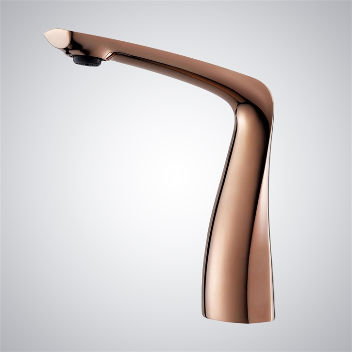 Fontana Jumieges Rose Gold Luxury Touchless Bathroom Basin Faucet