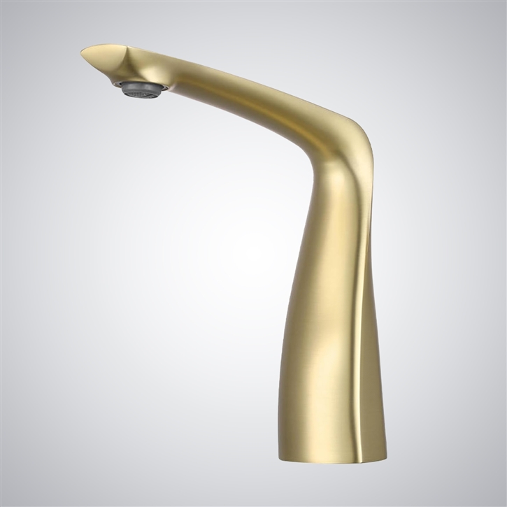 Fontana Jumieges Brushed Gold Luxury Touchless Bathroom Basin Faucet