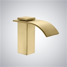 Fontana Quimper Brushed Gold Waterfall Touchless Faucet