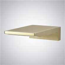 Fontana Saint-Brieuc Brushed Gold Waterfall Wall Mounted Touchless Faucet