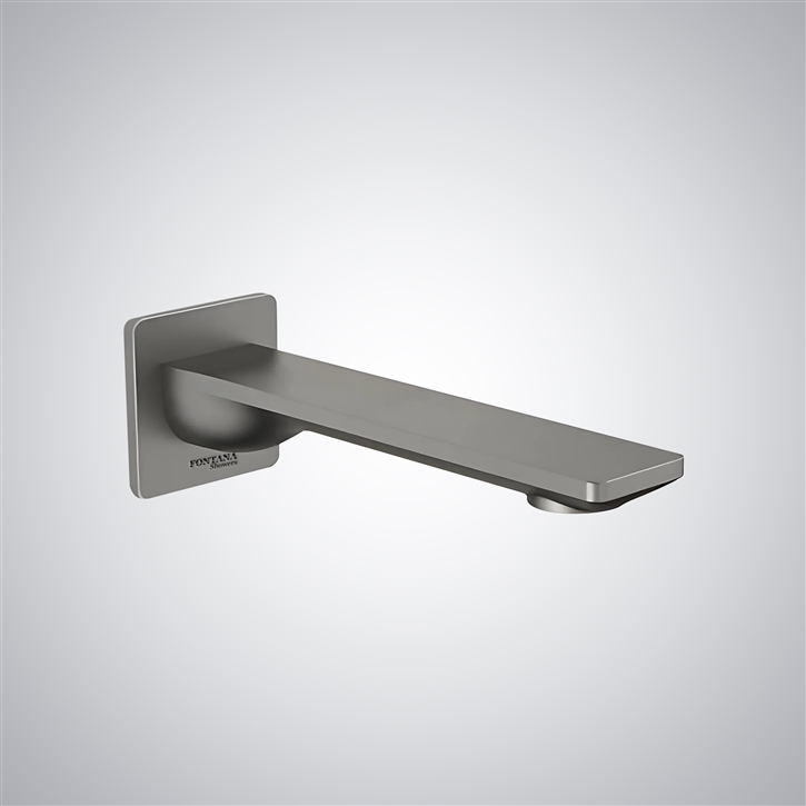 Fontana Bayeux Grey Square Wall Mounted Touchless Faucet