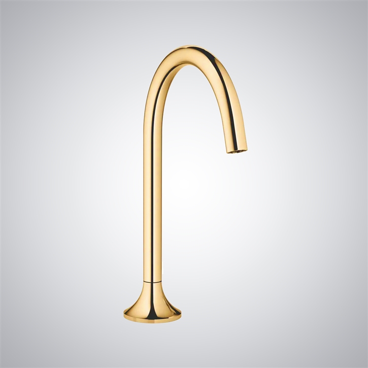 Fontana Corte Polished Gold Brass Touchless Bathroom Faucet