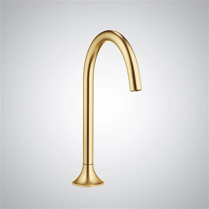 Fontana Corte Brushed Gold Brass Touchless Bathroom Faucet