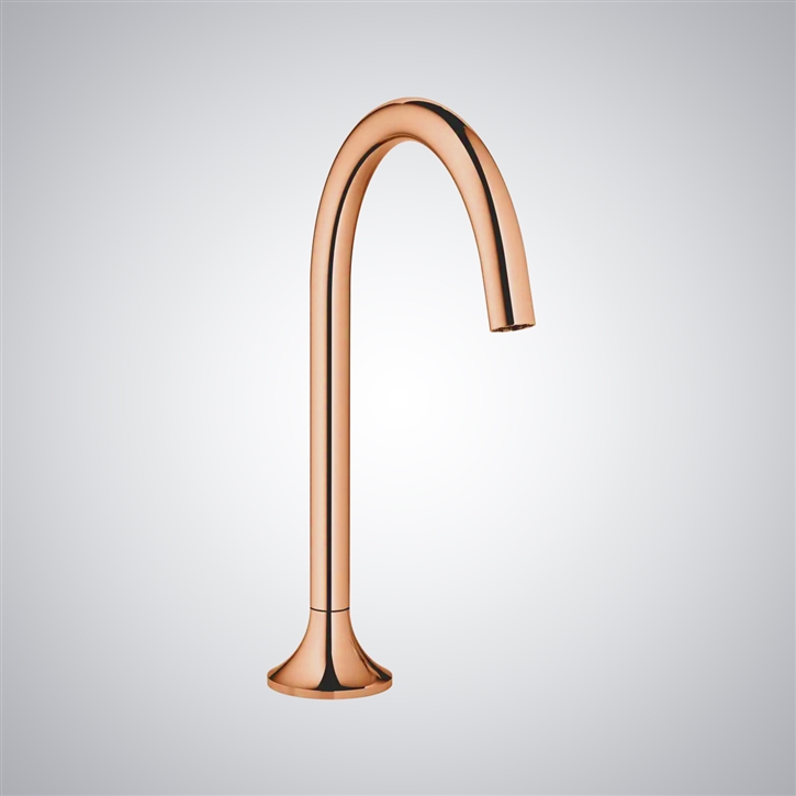 Fontana Corte Rose Gold Brass Touchless Bathroom Faucet