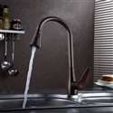 Vittoria Deck Mount Kitchen Oil Rubbed Bronze Finish Sink Faucet with Pull Down Sprayer