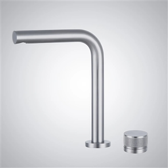 Fontana Vezelay Chrome Separate Bathroom Rotary Controlled Basin Faucet