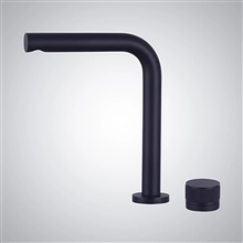 Fontana Vezelay Matte Black Separate Bathroom Rotary Controlled Basin Faucet