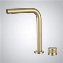 Fontana Vezelay Brush Gold Separate Bathroom Rotary Controlled Basin Faucet