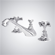 Fontana Lacq Chrome Bathroom Hot And Cold Basin Faucet