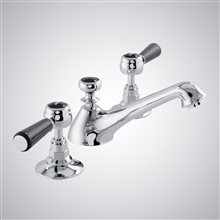 Fontana Bergerac Chrome Bathroom Hot And Cold Basin Faucet