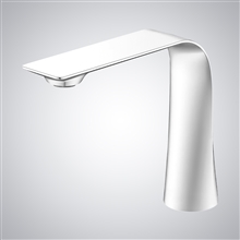 Fontana Aigues-Mortes White LED Water Saver Touchless Bathroom Faucet