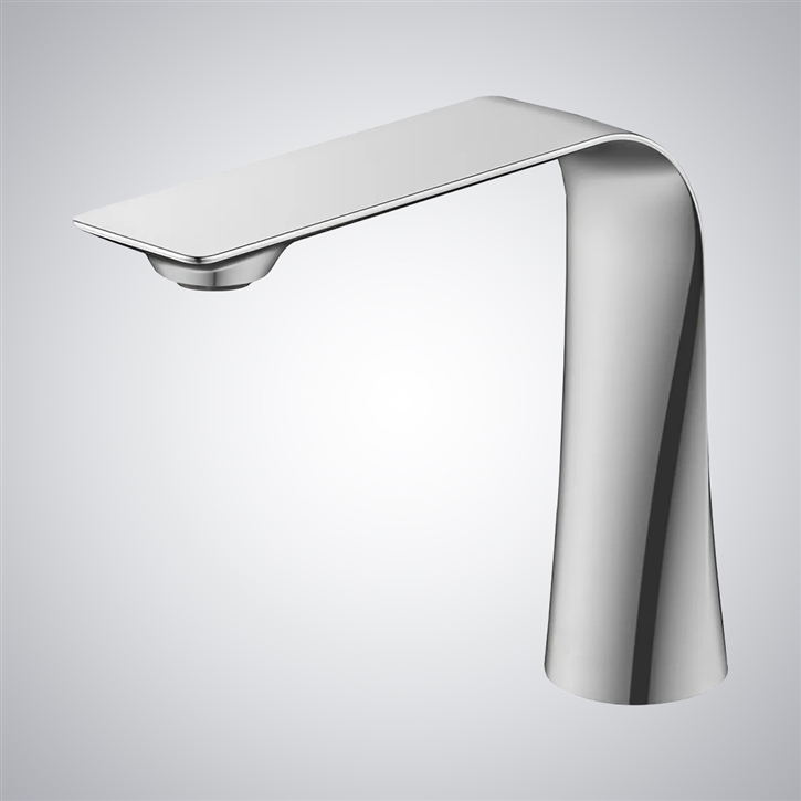 Fontana Aigues-Mortes Silver LED Water Saver Touchless Bathroom Faucet