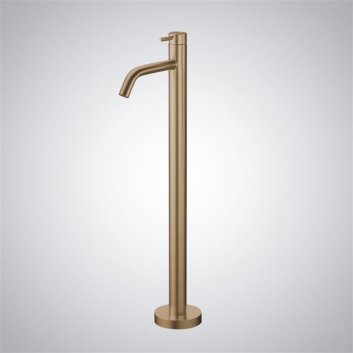 Fontana Clermont-Ferrand Brushed Warm Bronze Freestanding External Bath Mixer