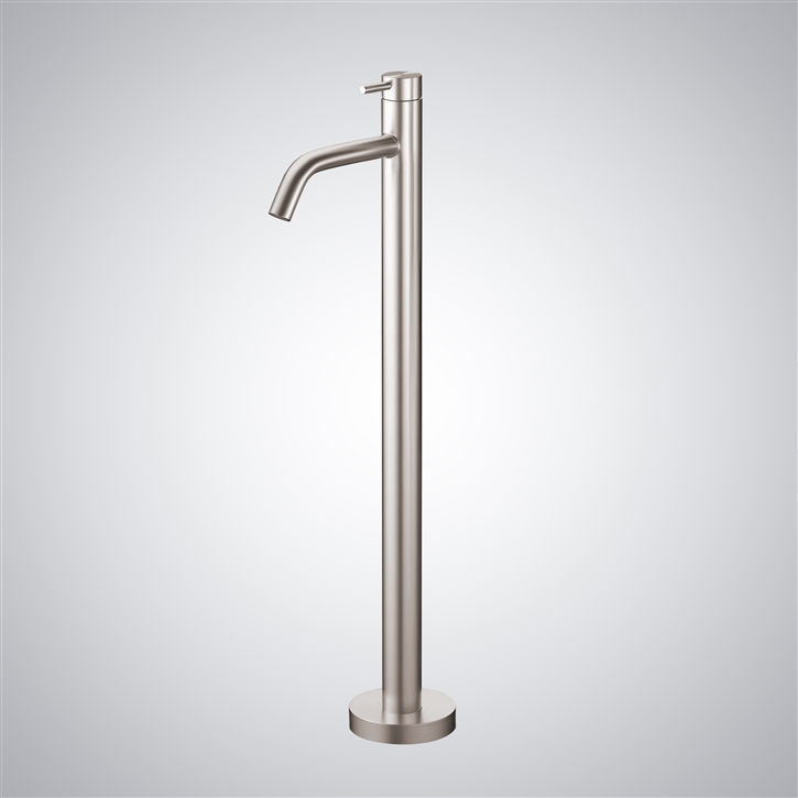 Fontana Clermont-Ferrand Brushed Nickel Freestanding External Bath Mixer